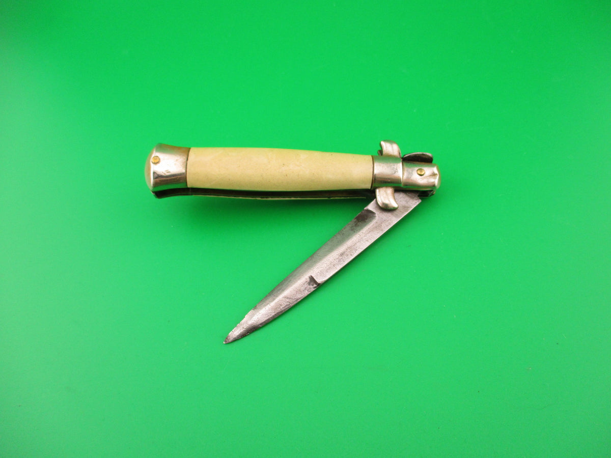 ETHAN 1953 16cm Italian Picklock Shell wrap 1950s vintage automatic knife