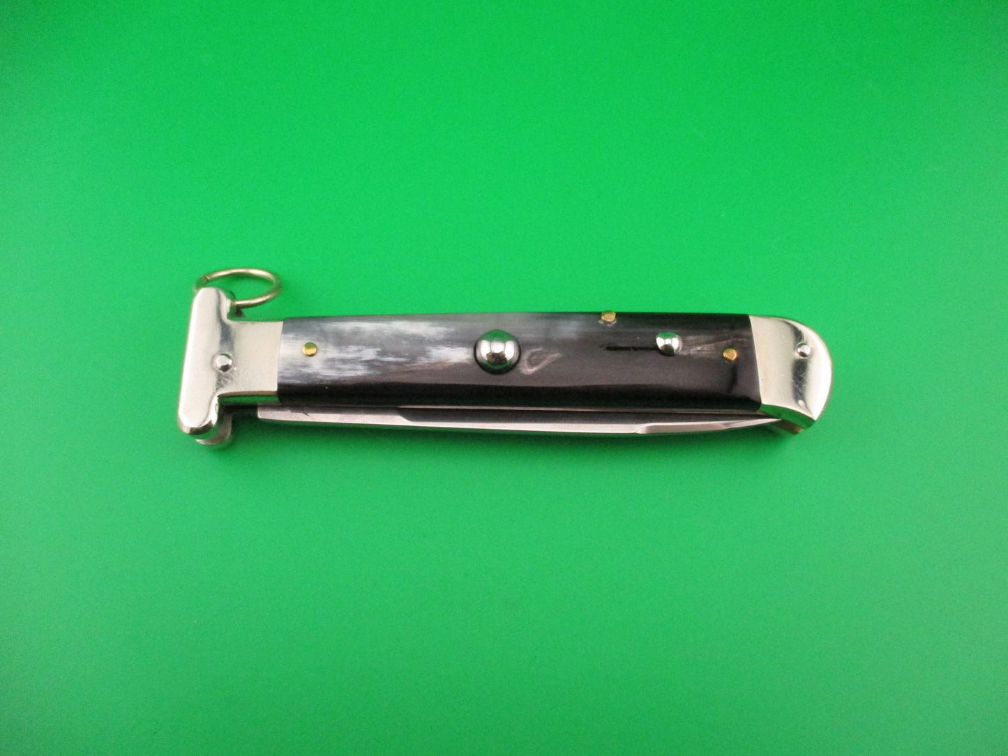 AGA CAMPOLIN Maniago-Italy 2015 22cm Italian Francese Ringpull automatic knife