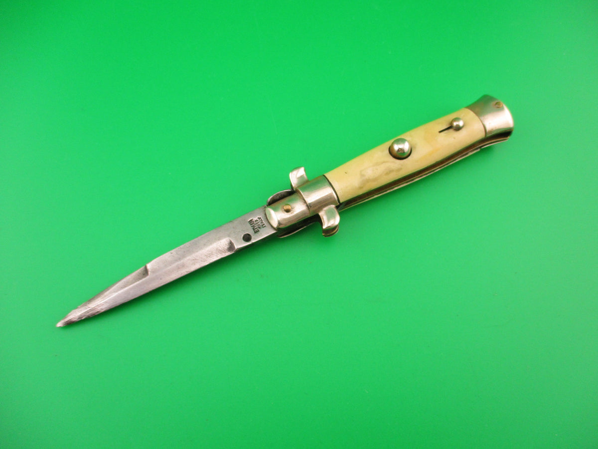 ETHAN 1953 16cm Italian Picklock Shell wrap 1950s vintage automatic knife