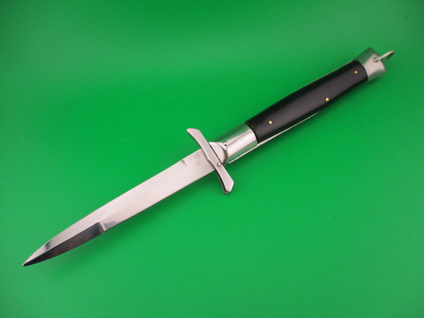 Stainless Steel 26cm Vintage SPRING KNIFE Swing guard NOS automatic knife
