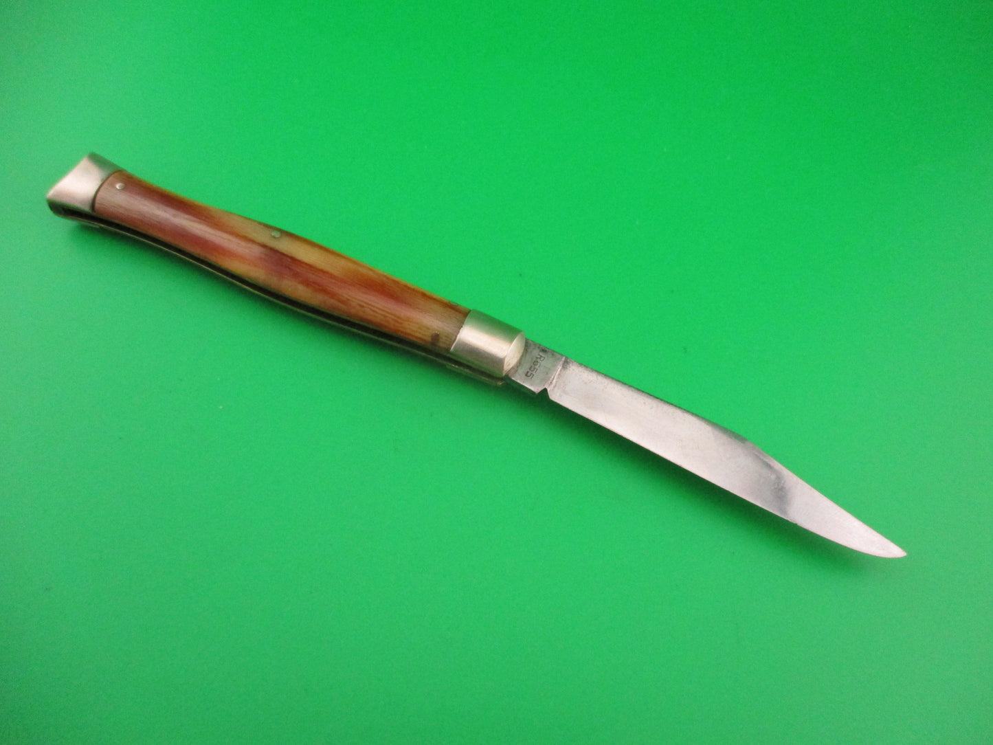 Remington R655 Fishtail Horn Pyralin Vintage 1940s automatic knife
