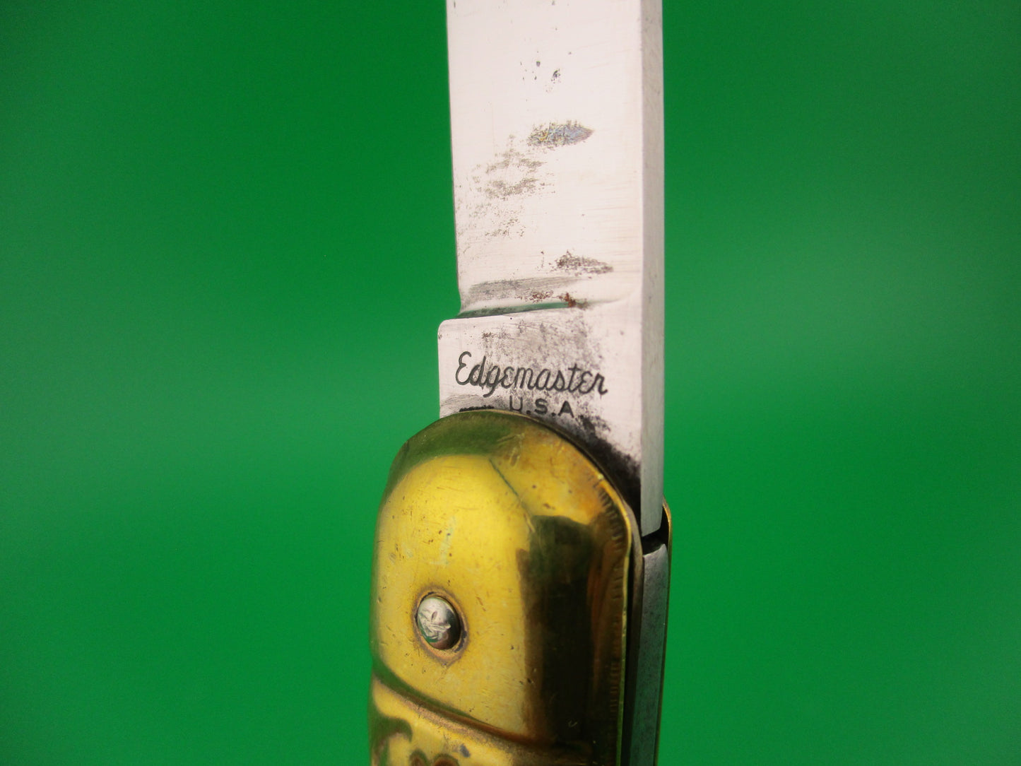 Edgemaster USA Fatjack Brass Vintage 1950s American automatic knife