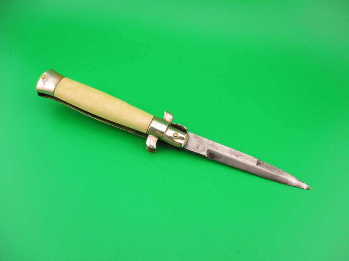 ETHAN 1953 16cm Italian Picklock Shell wrap 1950s vintage automatic knife