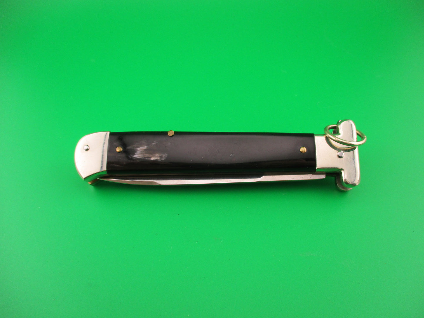 AGA CAMPOLIN Maniago-Italy 2015 22cm Italian Francese Ringpull automatic knife