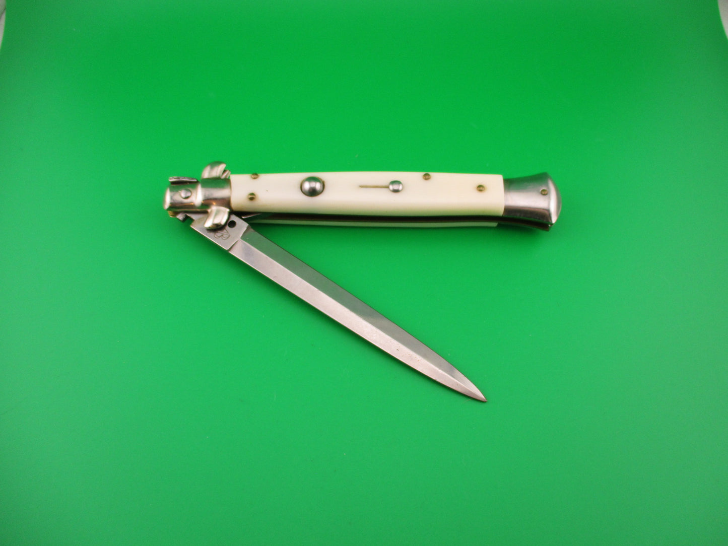 AB STILETTO ITALY 28cm Italian Dagger Blade Camel bone Stiletto switchblade knife