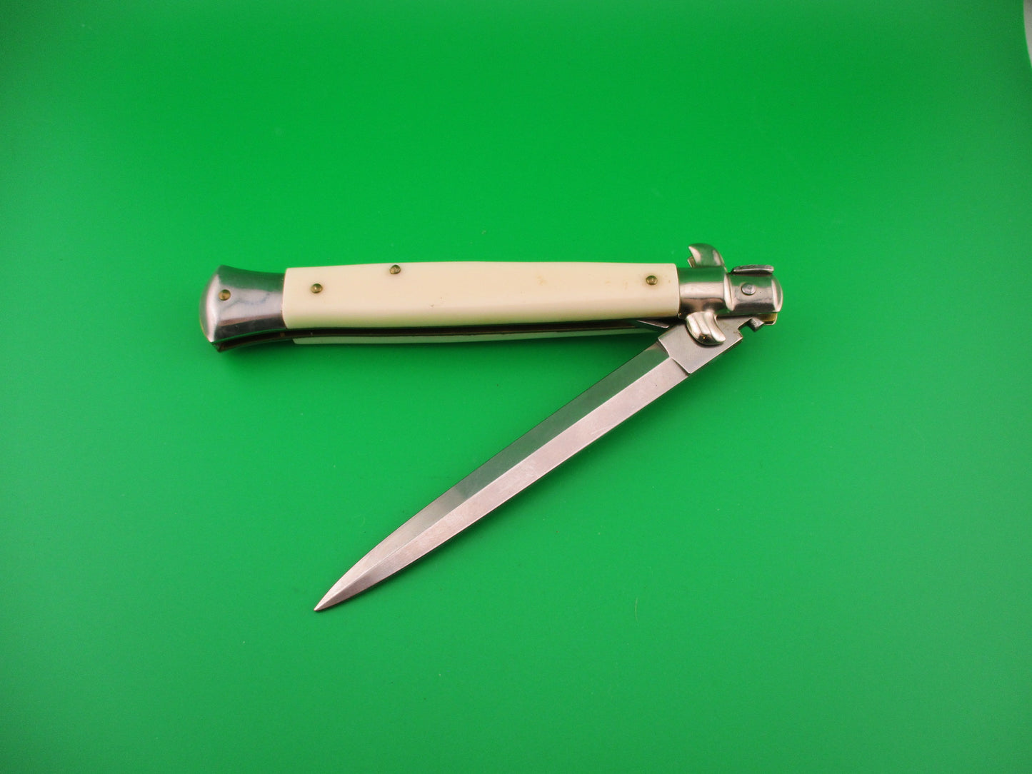 AB STILETTO ITALY 28cm Italian Dagger Blade Camel bone Stiletto switchblade knife
