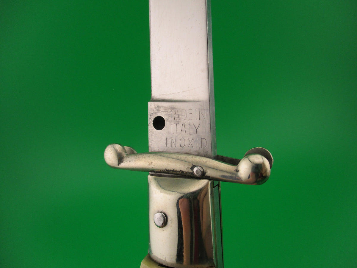 MADE IN ITALY INOXID 28cm Italian Stag Swing Guard 1960s vintage automatic knife