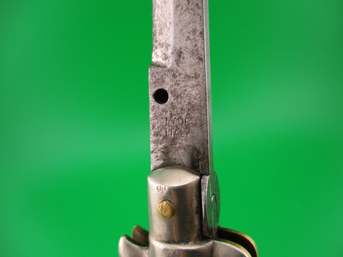 MADE ITALY 23cm Italian Picklock Bayonet blade heavy Vintage 1950s automatic knife
