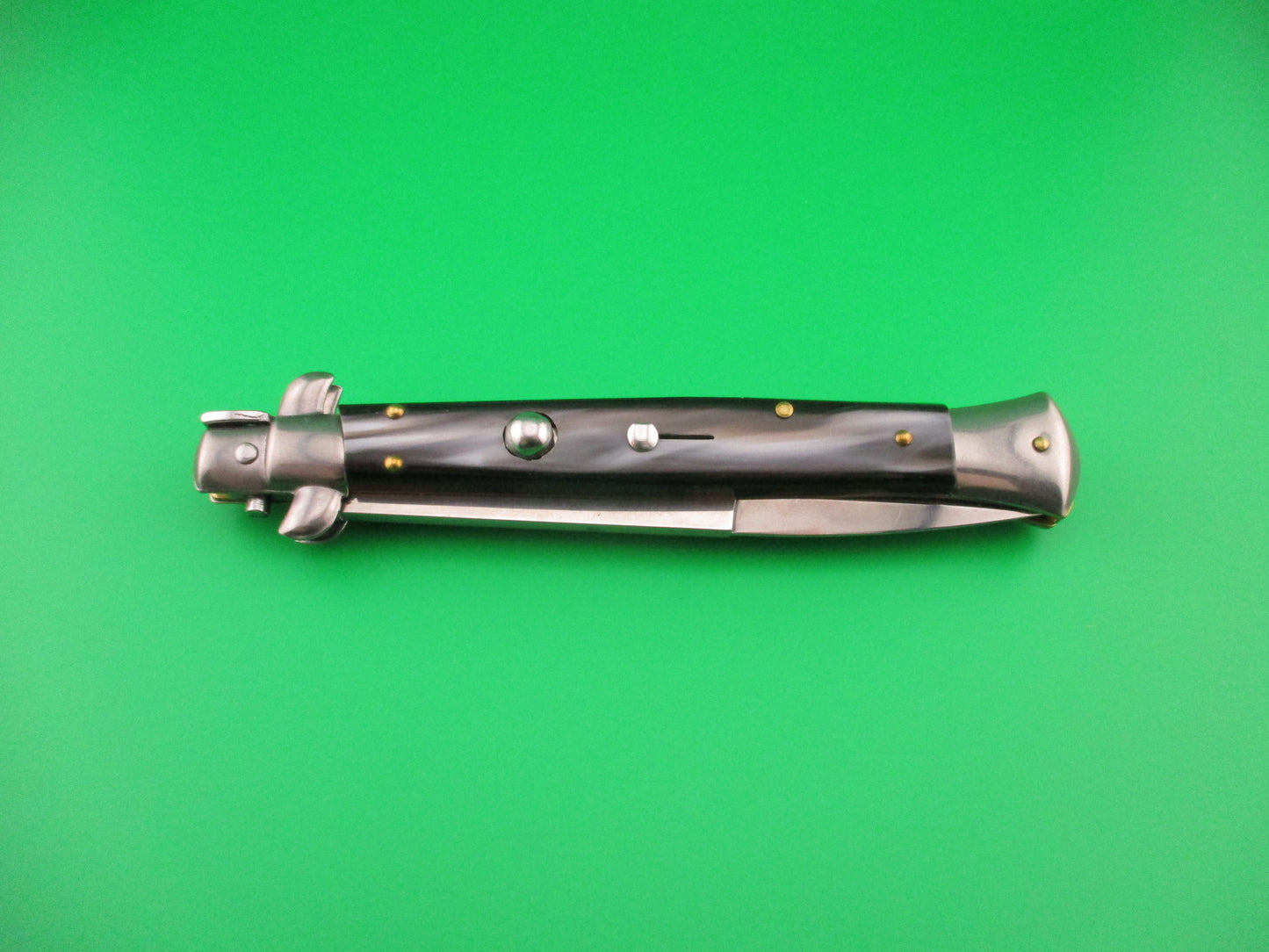 FRANK B ITALY 28cm Italian Stiletto Swivel bolster bayonet automatic knife