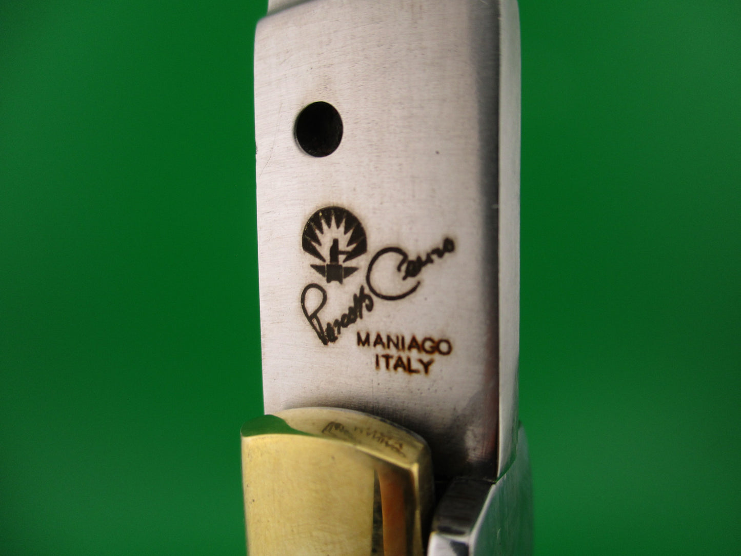 Renzo Pascotto Maniago Italy 35cm Italian Wasp body Picklock Stag automatic knife