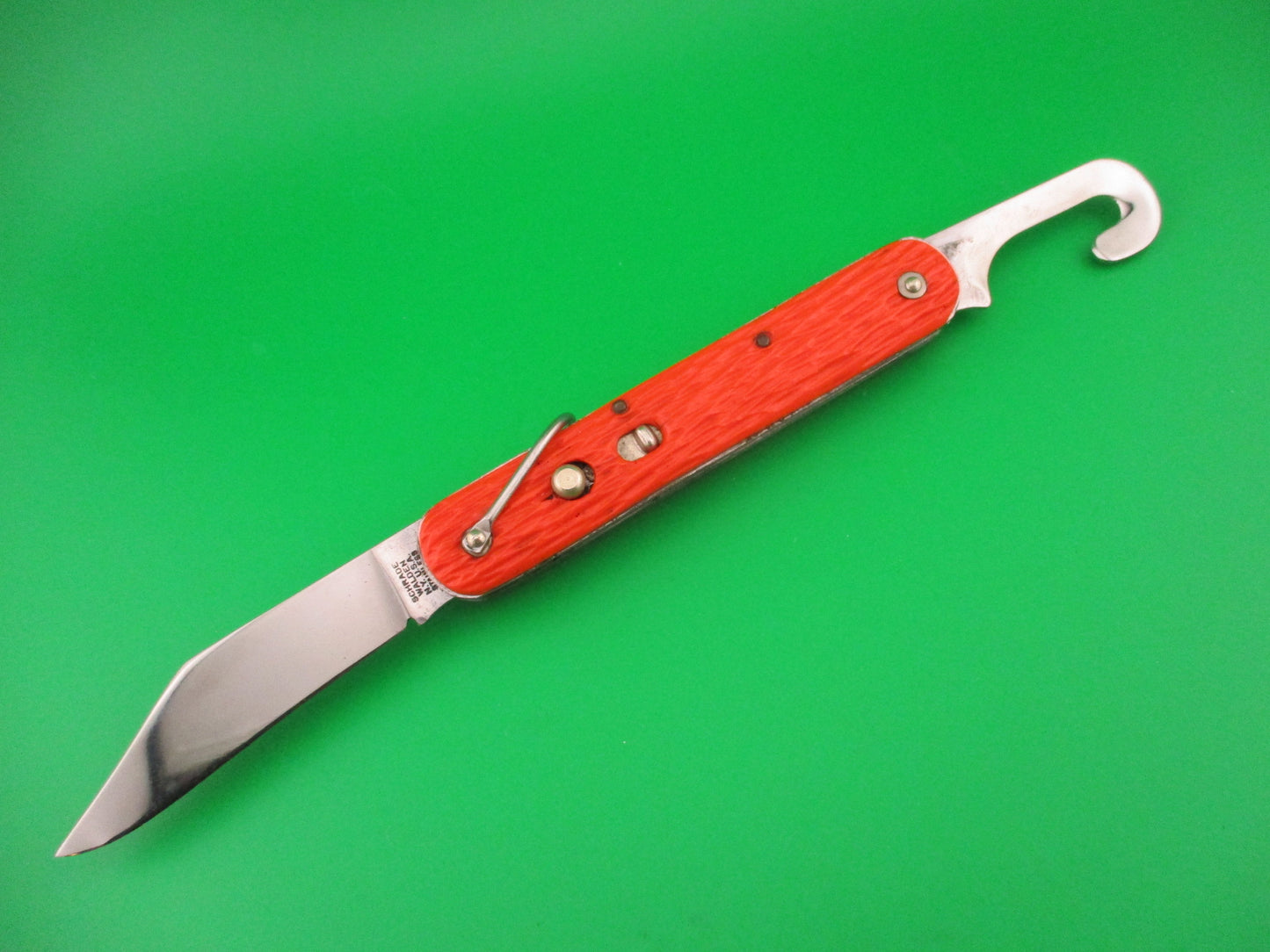 Schrade Walden vintage MC1 Orange military paratrooper switchblade in wrapper