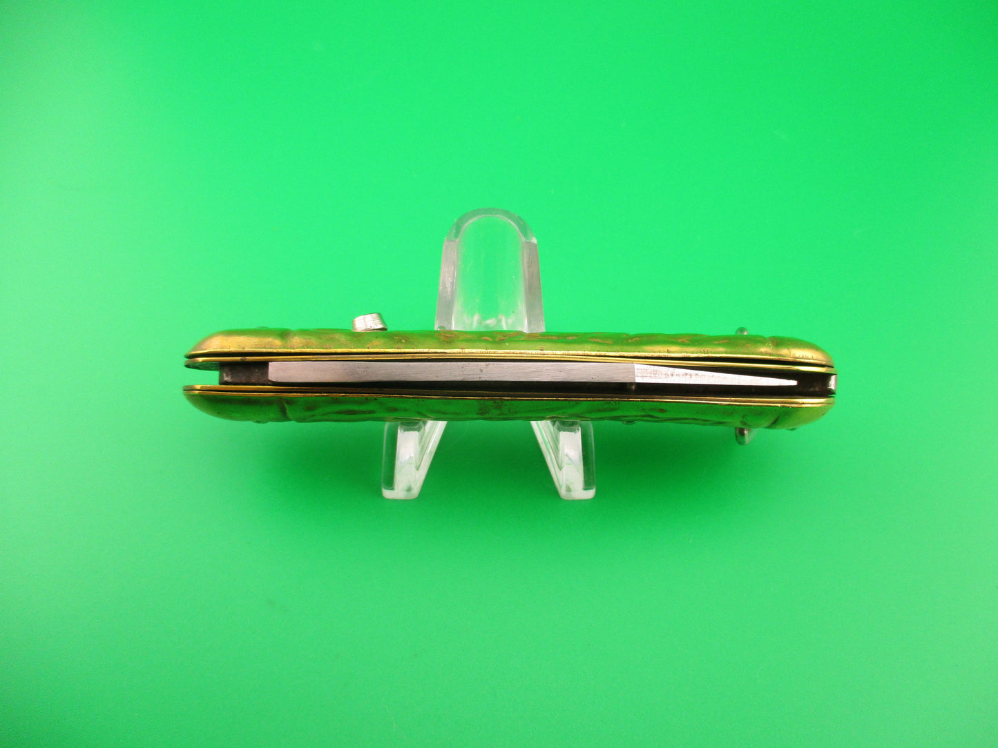 Edgemaster USA Fatjack Brass Vintage 1950s American automatic knife