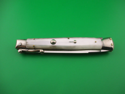 INOX 1 PATENT 28cm Italian Vintage Swing Guard lockback Pearlex automatic knife