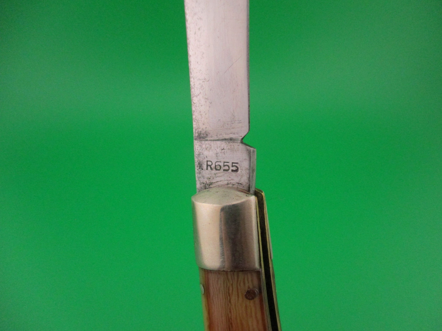 Remington R655 Fishtail Horn Pyralin Vintage 1940s automatic knife