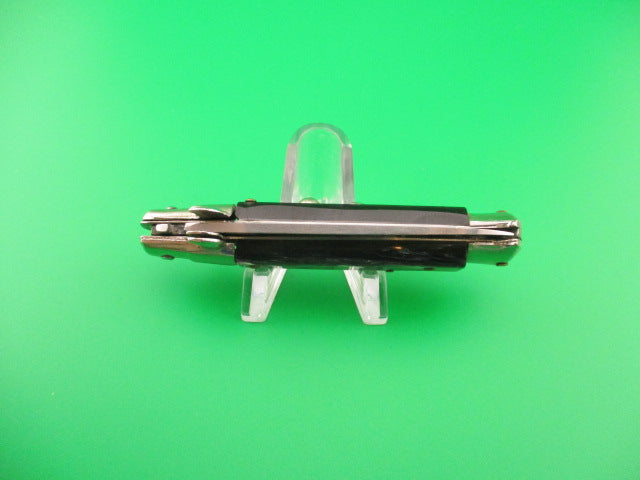 Sterile 16cm Italian Stiletto swivel bolster flat top plastic scales automatic knife