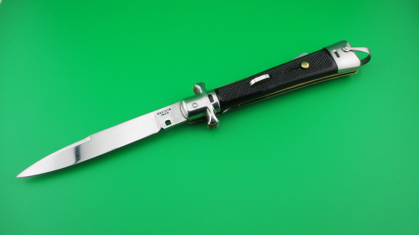 BARGEON INOX 24cm French Crossguard Automatic lockback knife