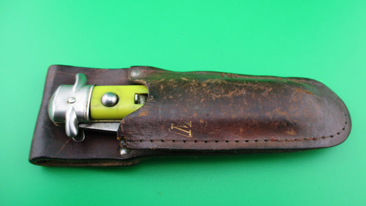 COLONIAL SHUR SNAP JUMBO JACK Yellow MASTER FISH KNIFE switchblade