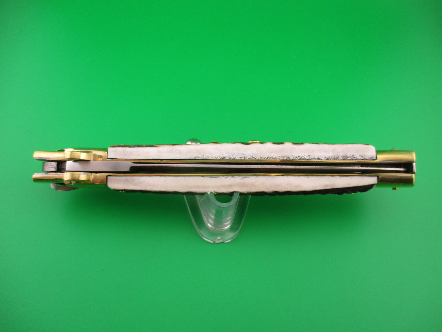 Renzo Pascotto Maniago Italy 35cm Italian Wasp body Picklock Stag automatic knife