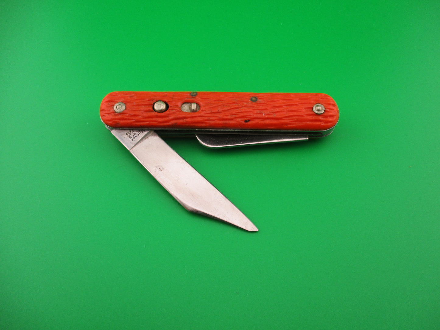 Schrade Walden vintage MC1 Orange military paratrooper switchblade knife
