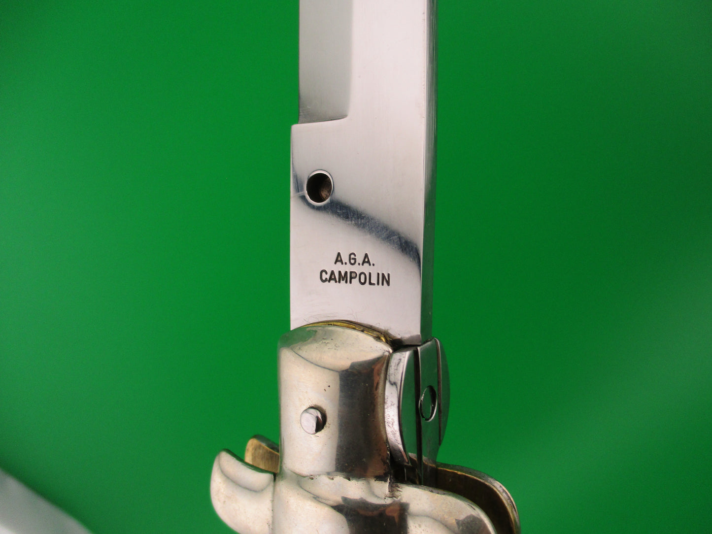 AGA CAMPOLIN ITALY 45cm Italian Stag swivel bolster 18 inch automatic knife