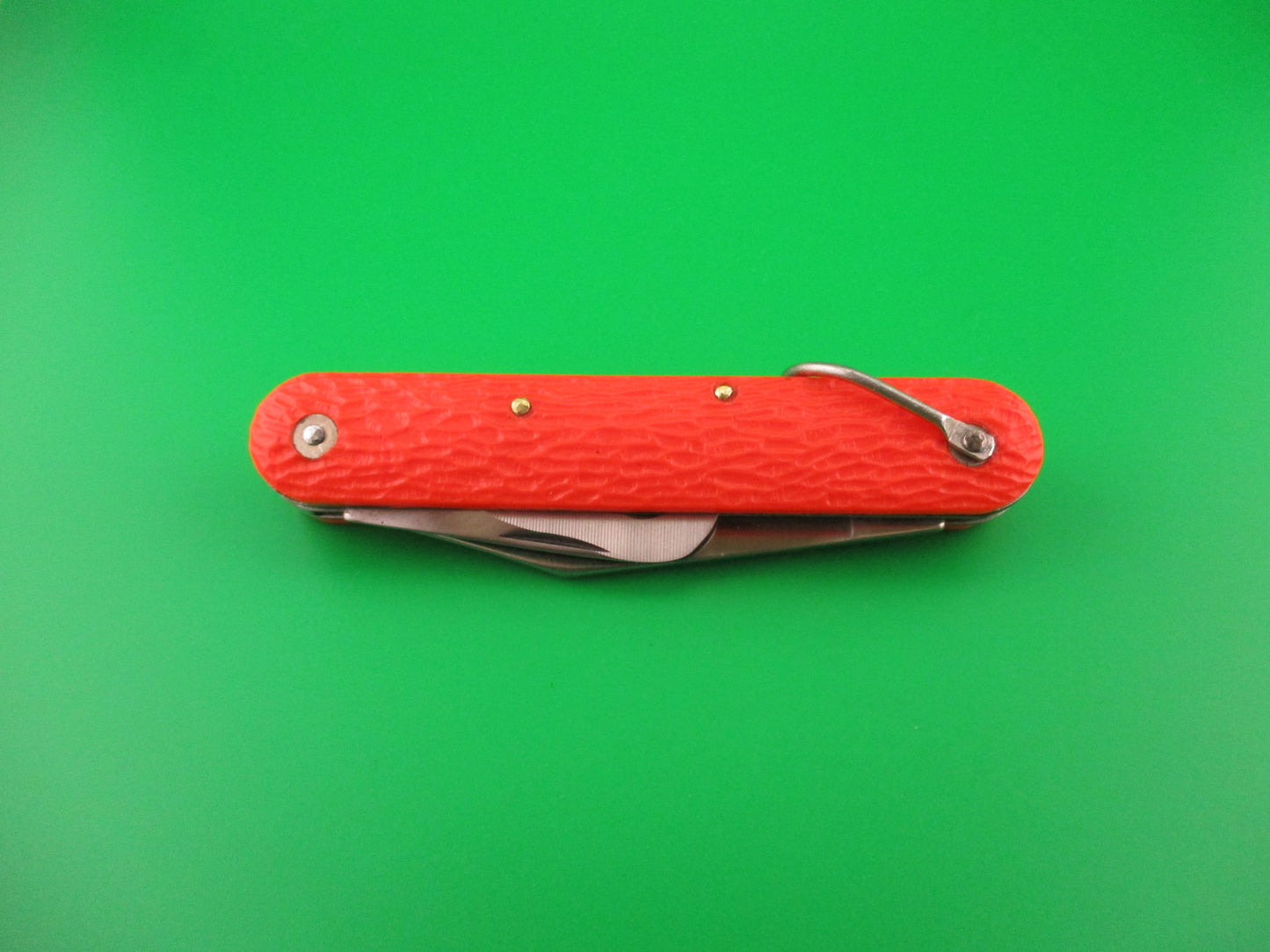 z CAMILLUS vintage MC1 Orange paratrooper automatic knife with hook blade