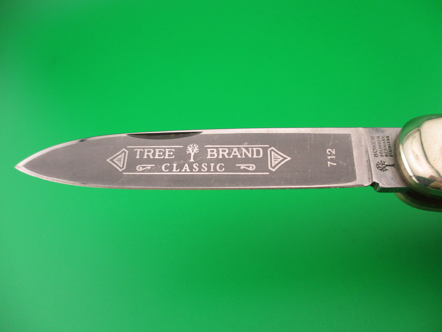 BOKER TREE BRAND CLASSIC 712 11cm German Lever automatic knife Blue bone