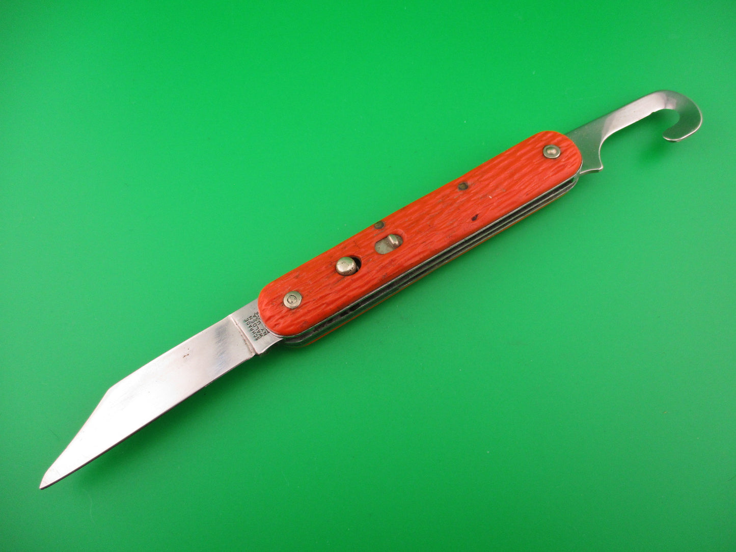 Schrade Walden vintage MC1 Orange military paratrooper switchblade knife