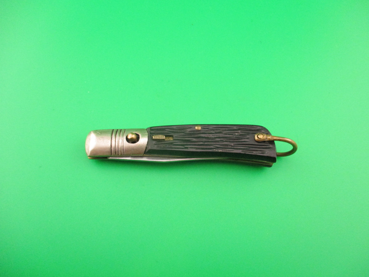 UTICA CUT CO JAPAN 15cm Japanese vintage 1960s automatic knife w lanyard