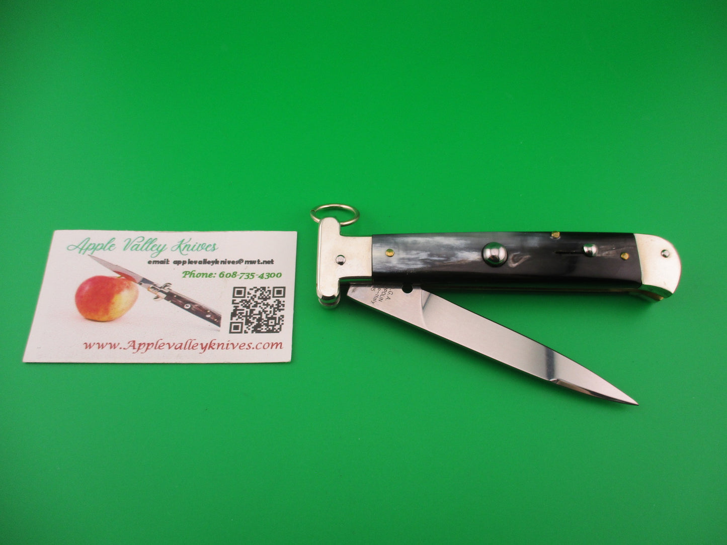 AGA CAMPOLIN Maniago-Italy 2015 22cm Italian Francese Ringpull automatic knife