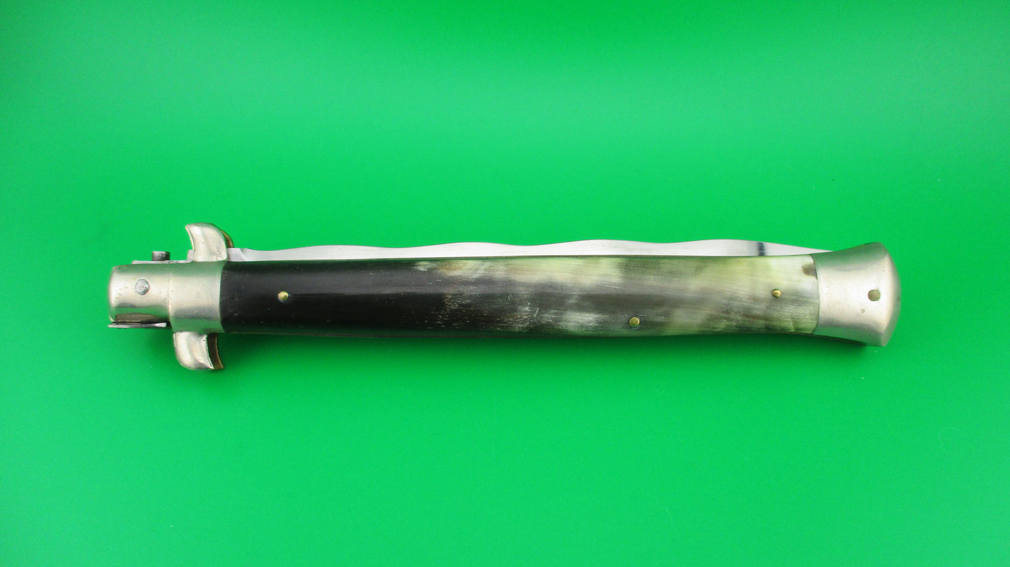 M. ITALY INOX 33cm Italian Picklock KRIS blade automatic knife 1950s Vintage