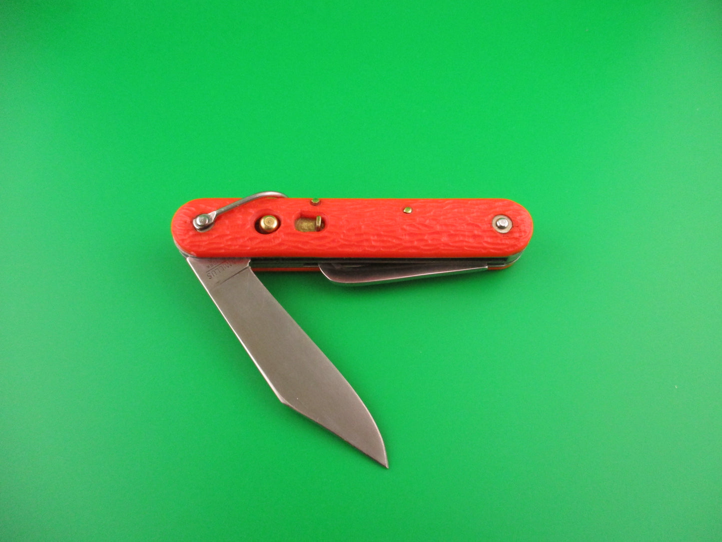 z CAMILLUS vintage MC1 Orange paratrooper automatic knife with hook blade