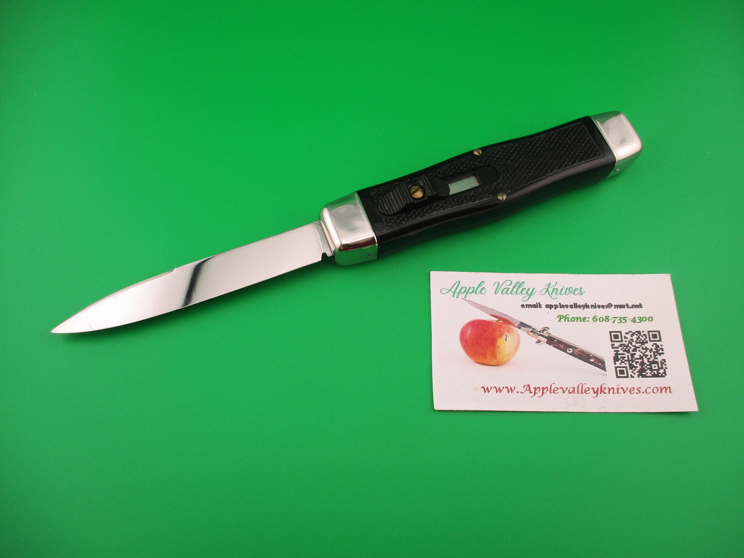 ARBALETE G. DAVID 23cm French Vintage OTF Black DA automatic knife