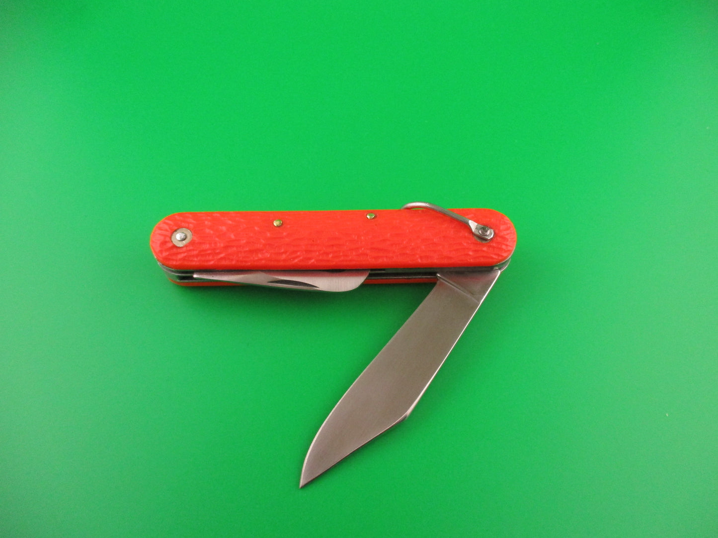 z CAMILLUS vintage MC1 Orange paratrooper automatic knife with hook blade