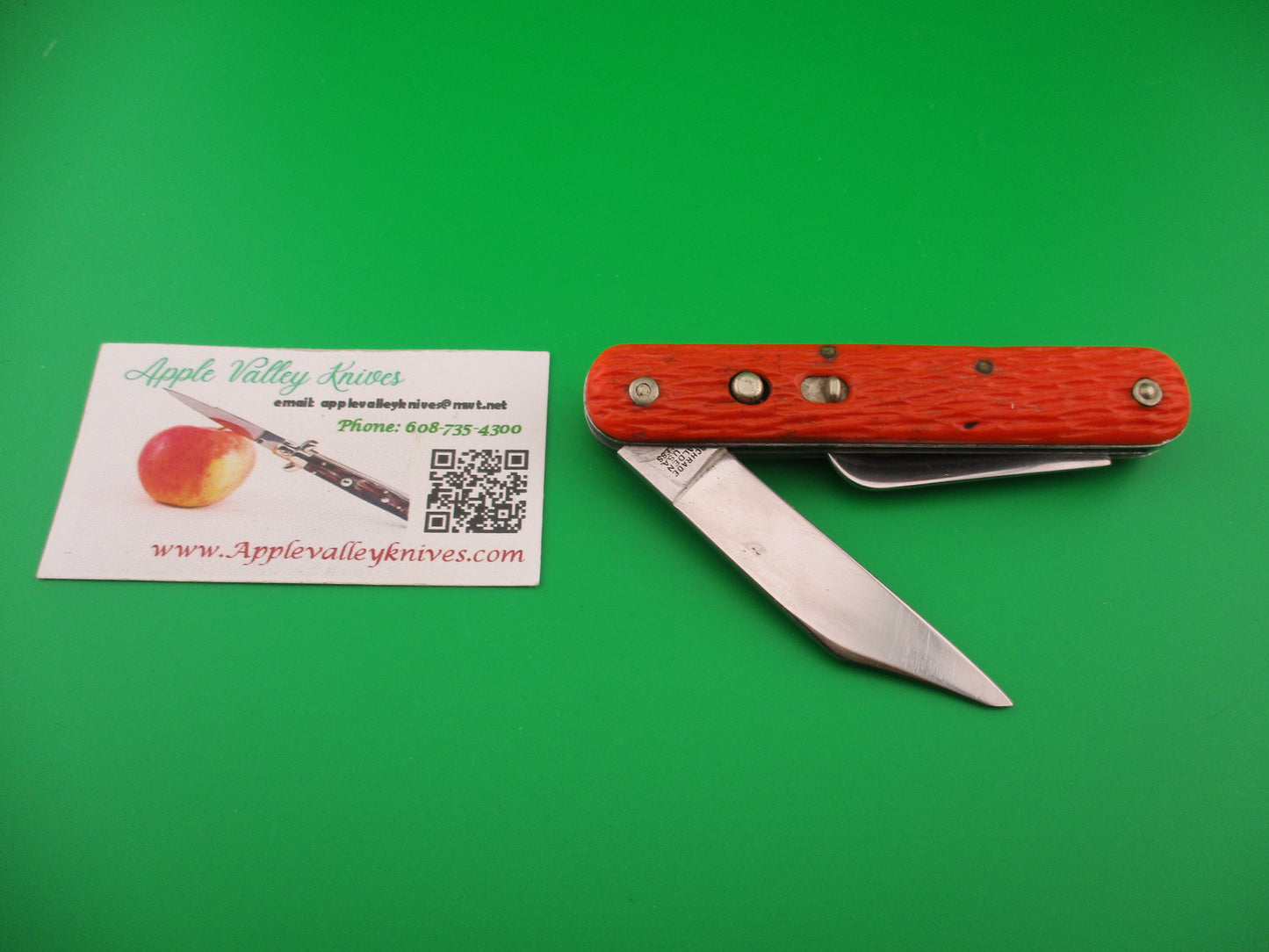 Schrade Walden vintage MC1 Orange military paratrooper switchblade knife