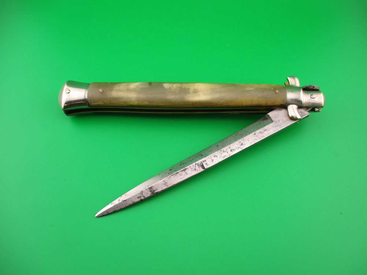 Latama 33cm Italian Picklock 1950s vintage Bayonet Horn automatic knife 5mm