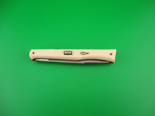 VIRGINIA INOX 21cm Ackermannchen style White Vintage Italian Switchblade
