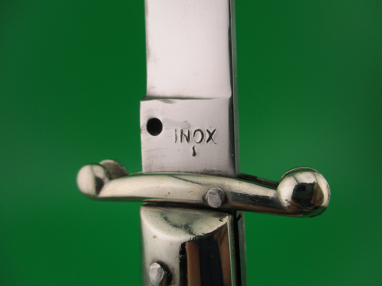 INOX 1 PATENT 28cm Italian Vintage Swing Guard lockback Pearlex automatic knife