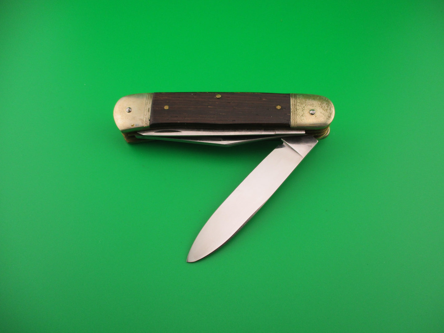 Hubertus 11cm Limited Edition 3 Blade 1998 Custom Made Wood Lever automatic knife