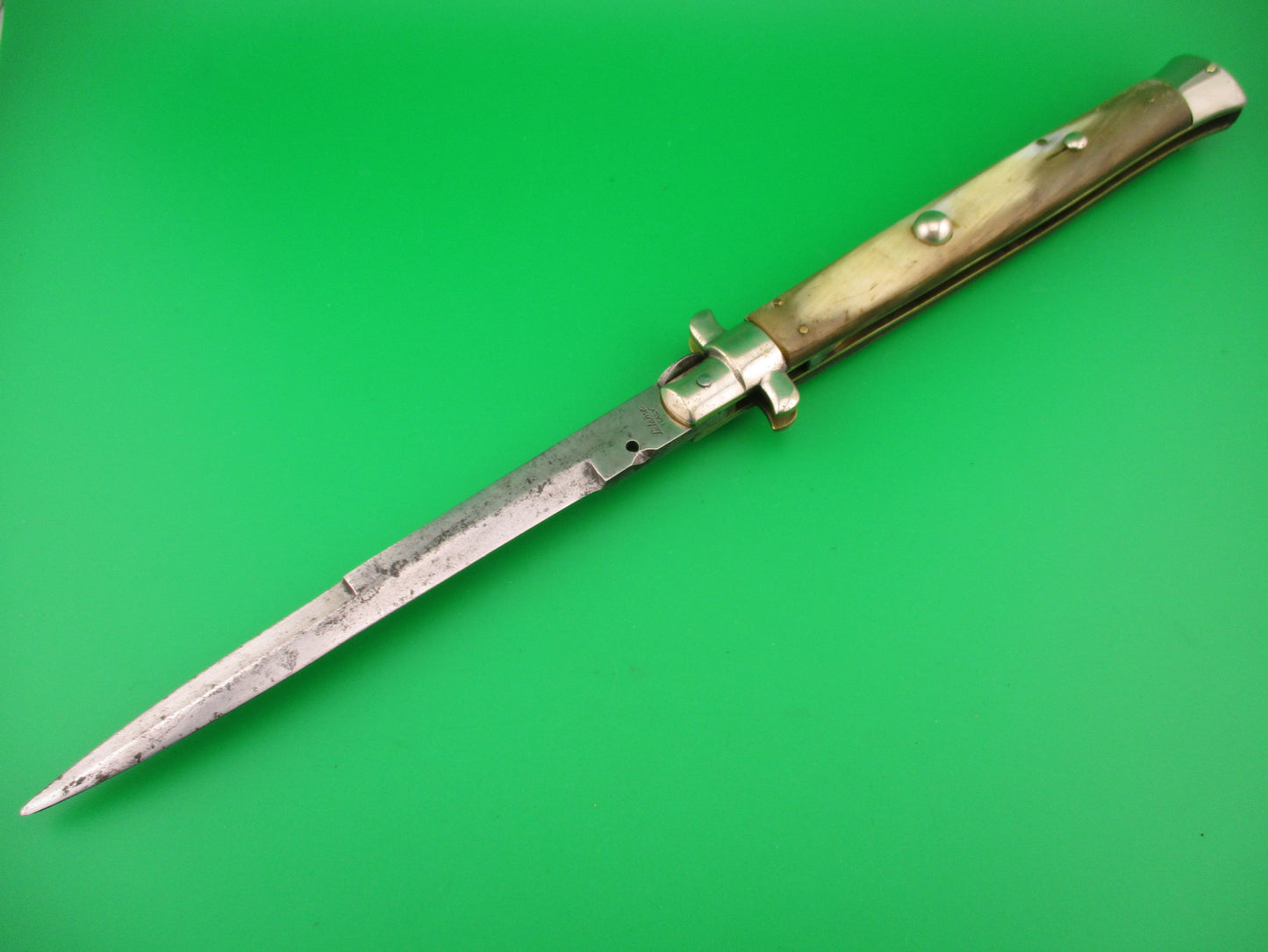 Latama 33cm Italian Picklock 1950s vintage Bayonet Horn automatic knife 5mm