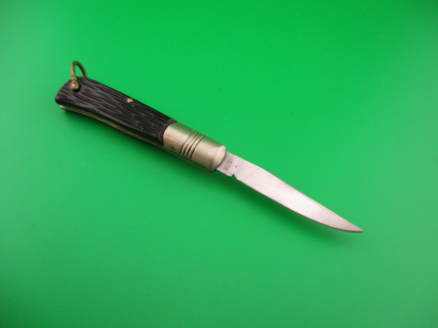 UTICA CUT CO JAPAN 15cm Japanese vintage 1960s automatic knife w lanyard