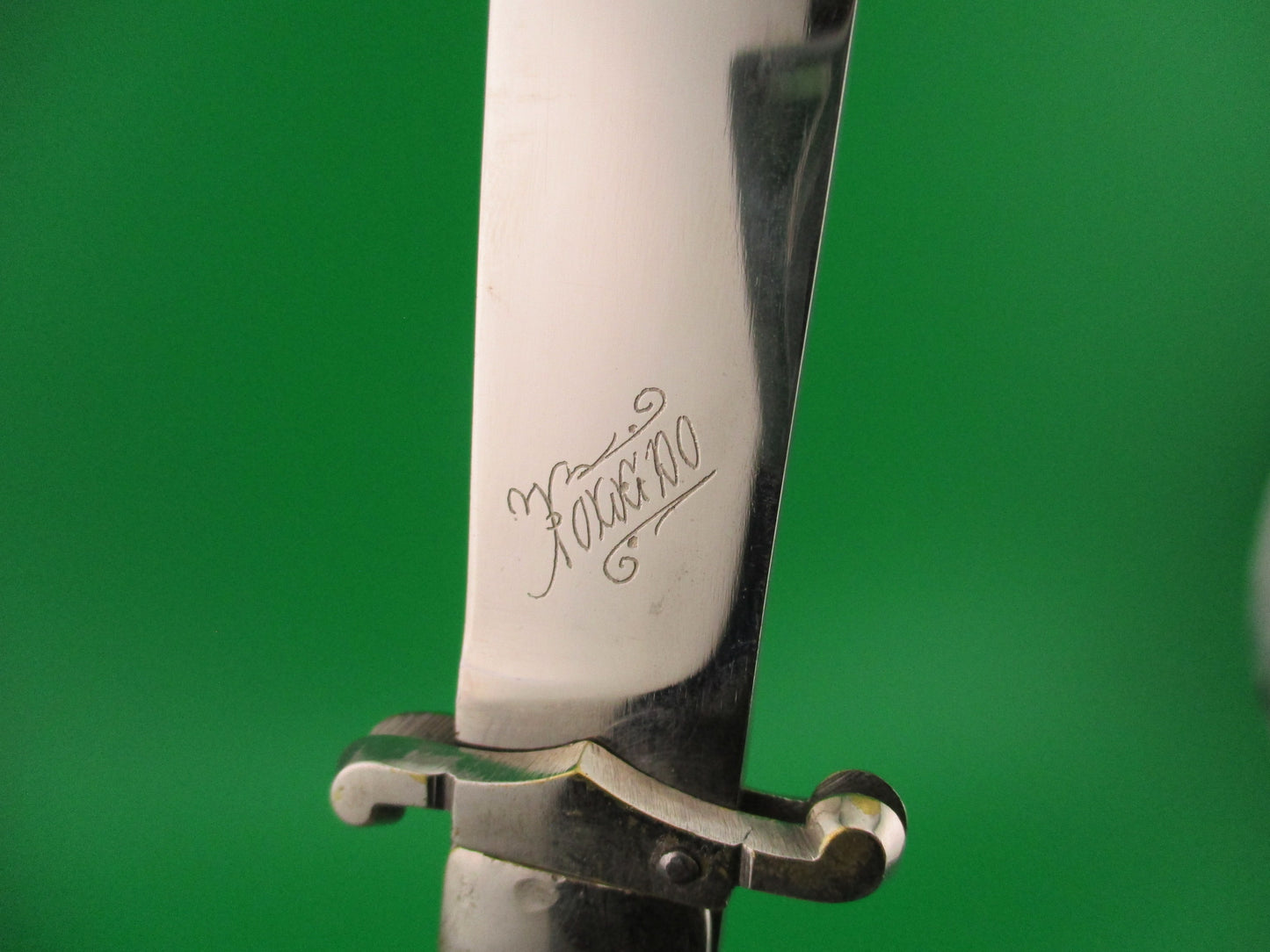 TOLEDO 23cm Spanish Lever Swing Guard Shell puller Pearlex vintage automatic knife