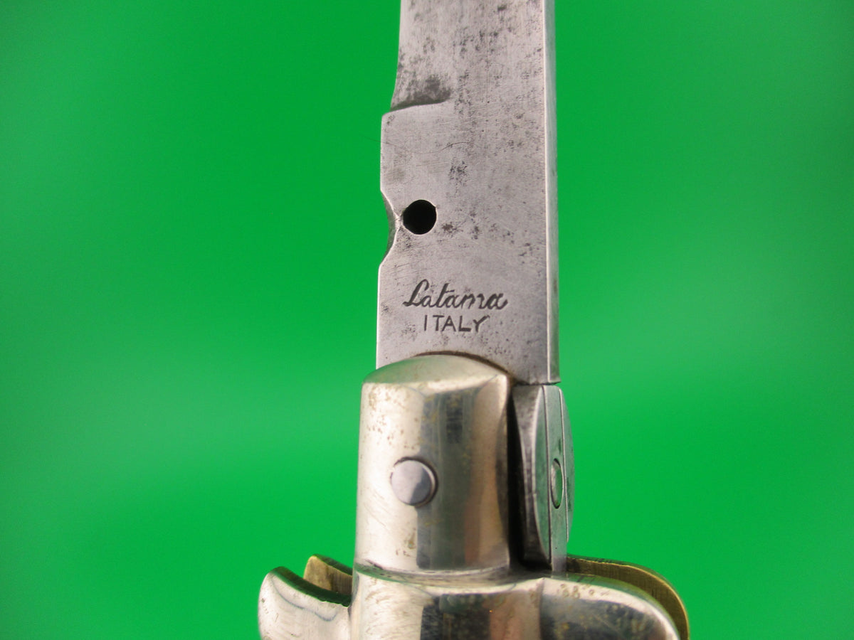 Latama 33cm Italian Picklock 1950s vintage Bayonet Horn automatic knife 5mm