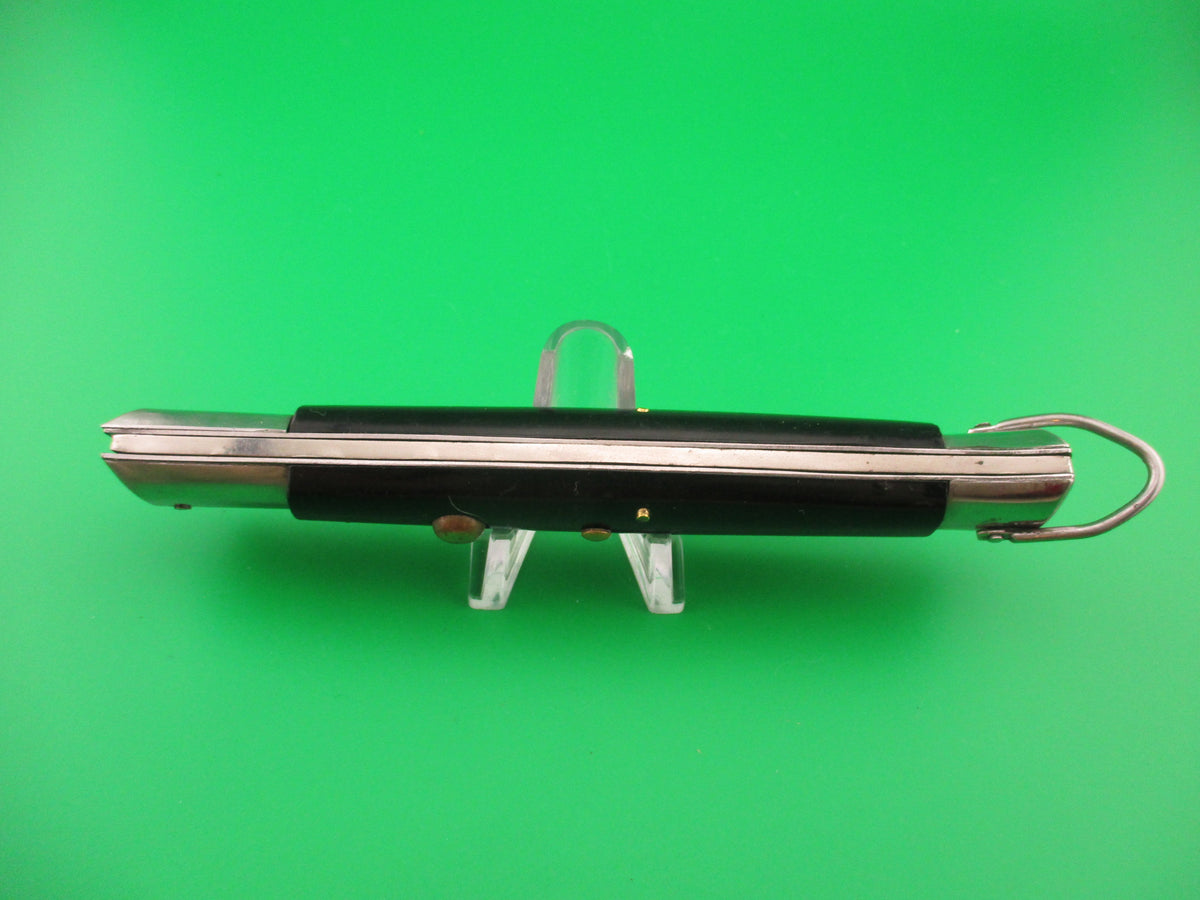 RIZZUTO ESTILETTO MILANO STAINLESS STEEL 28cm Japanese Swing Guard black switchblade