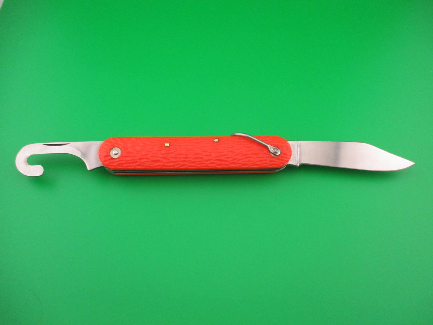 z CAMILLUS vintage MC1 Orange paratrooper automatic knife with hook blade