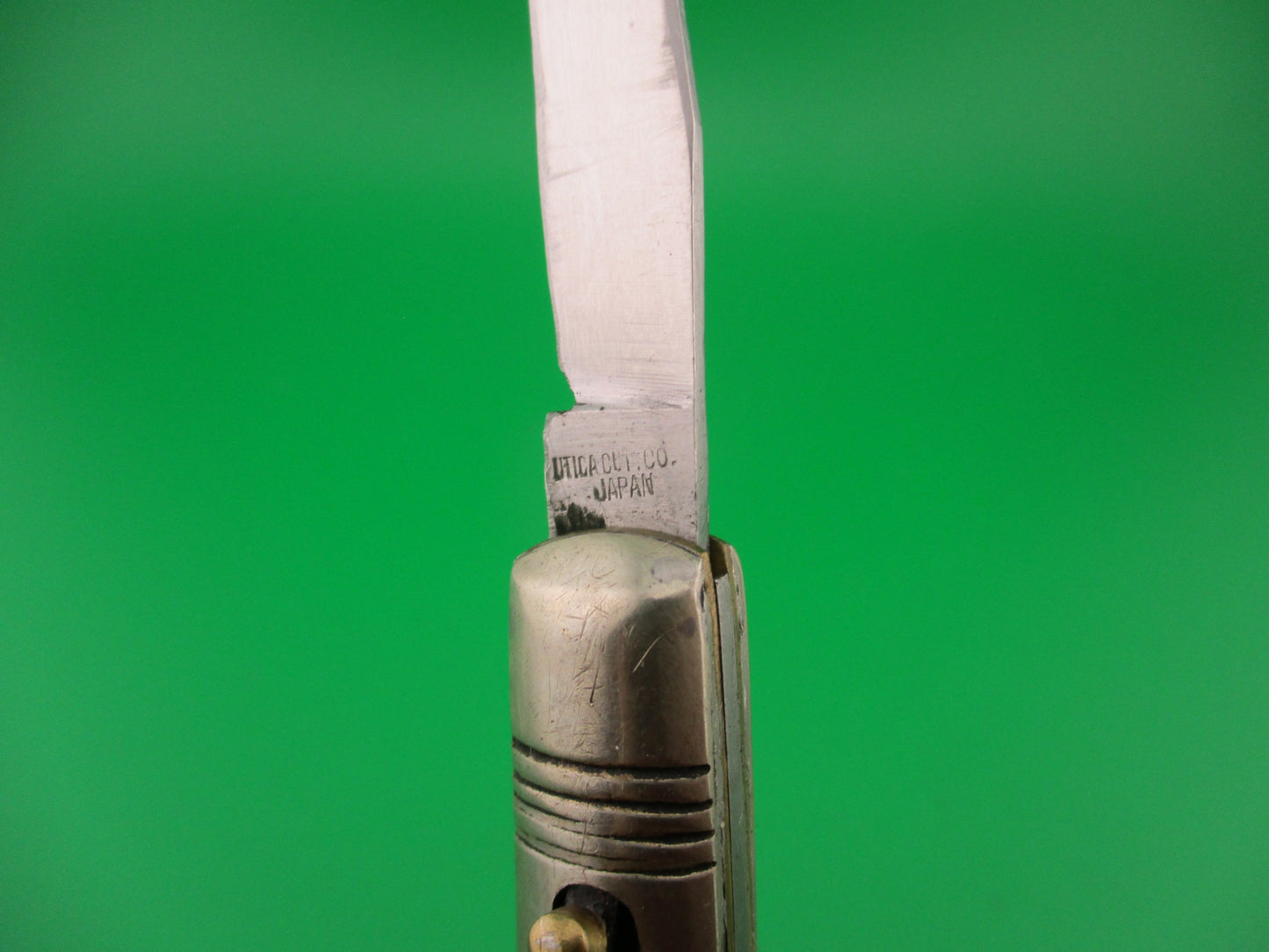 UTICA CUT CO JAPAN 15cm Japanese vintage 1960s automatic knife w lanyard