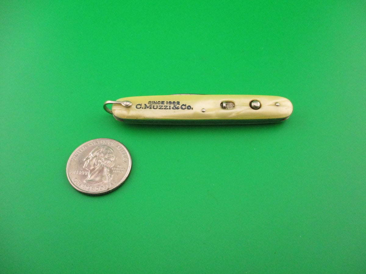 Schrade Cut Co small double Marine Pearl C.Muzzi & Co switchblade knife