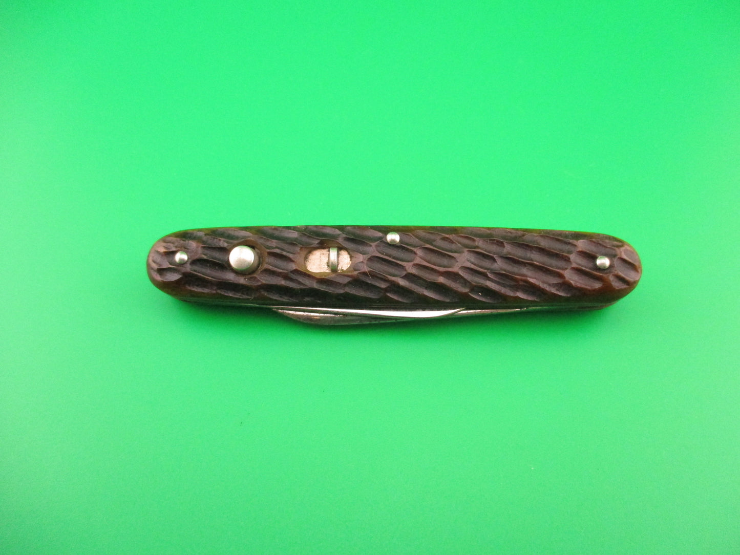 Remington R8063 Bone Double switchblade knife 1940s very nice