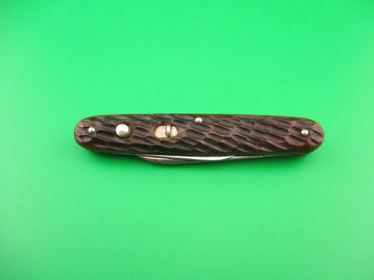 Remington R8063 Bone Double switchblade knife 1940s very nice