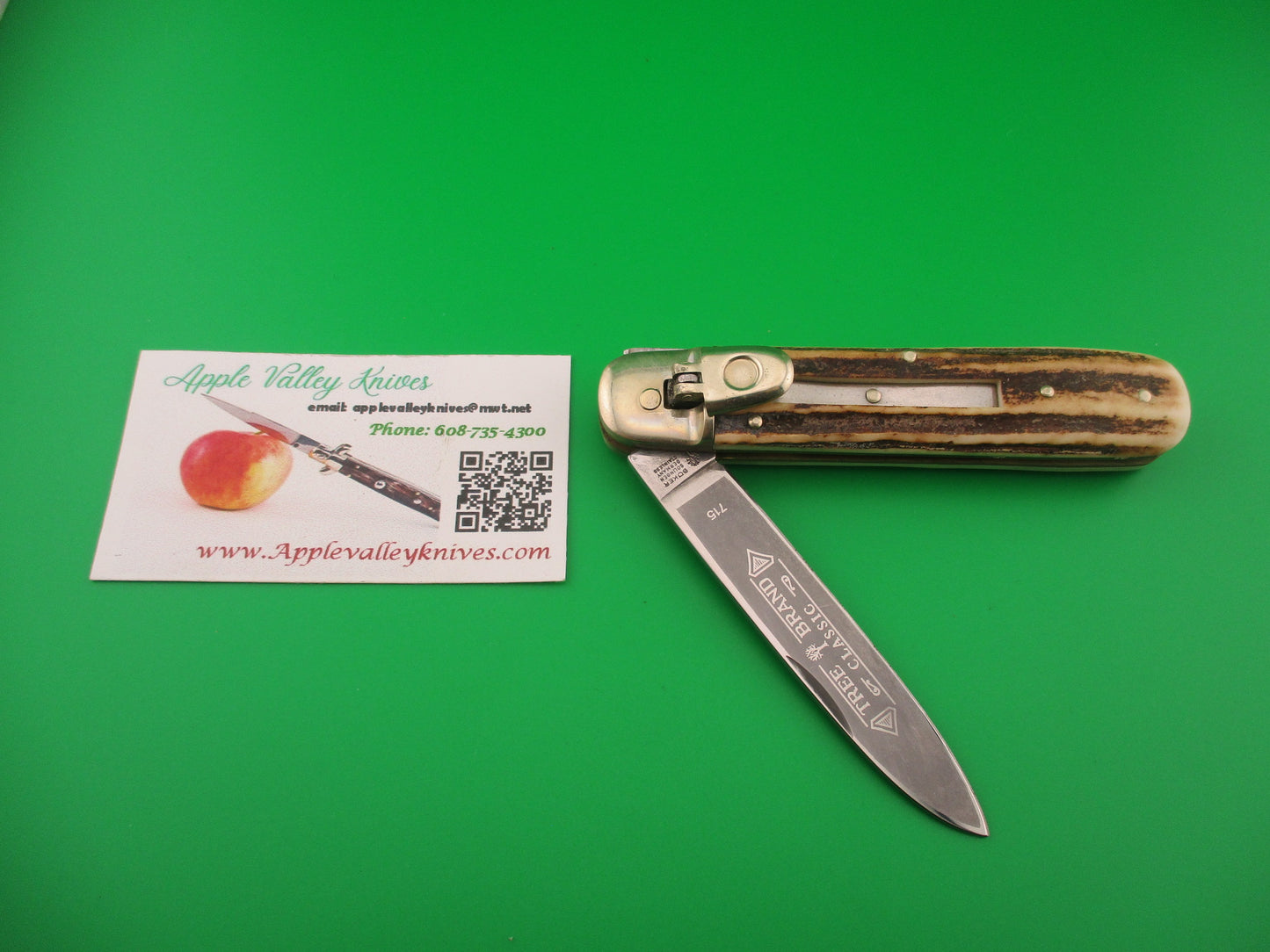 BOKER TREE BRAND 715 11cm German Lever Stag Classic automatic knife