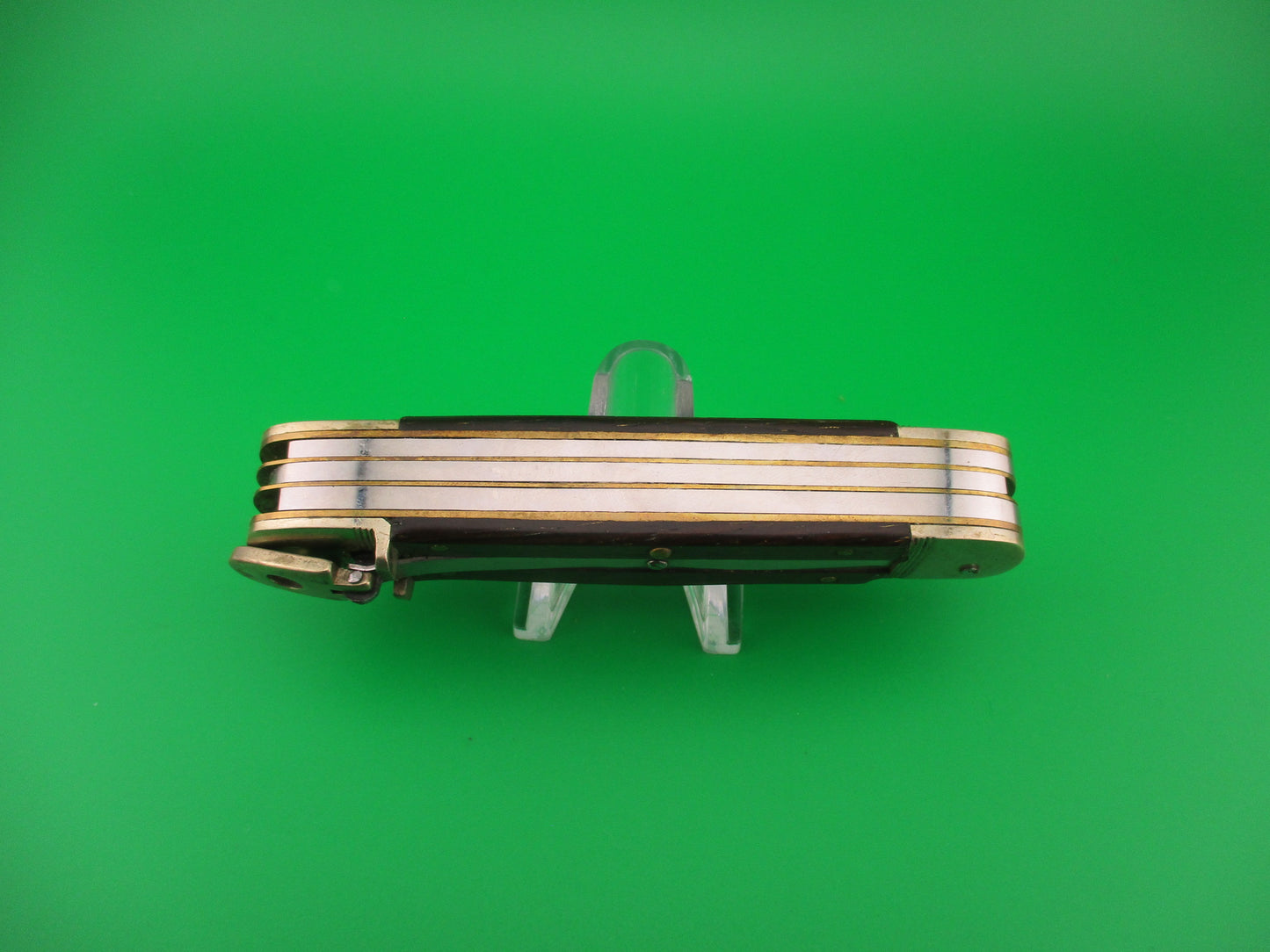 Hubertus 11cm Limited Edition 3 Blade 1998 Custom Made Wood Lever automatic knife